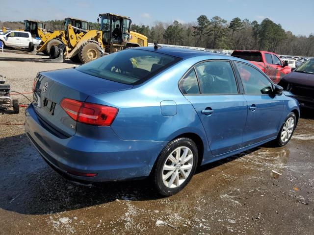 3VWD17AJXFM343321 - 2015 VOLKSWAGEN JETTA SE BLUE photo 3