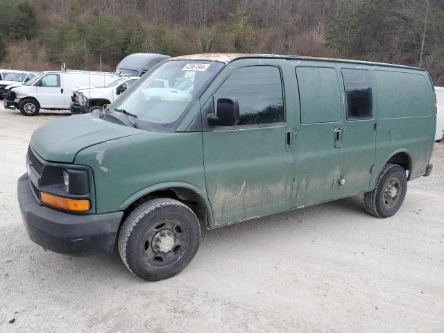 1GCGG25V141137166 - 2004 CHEVROLET EXPRESS G2 GREEN photo 1