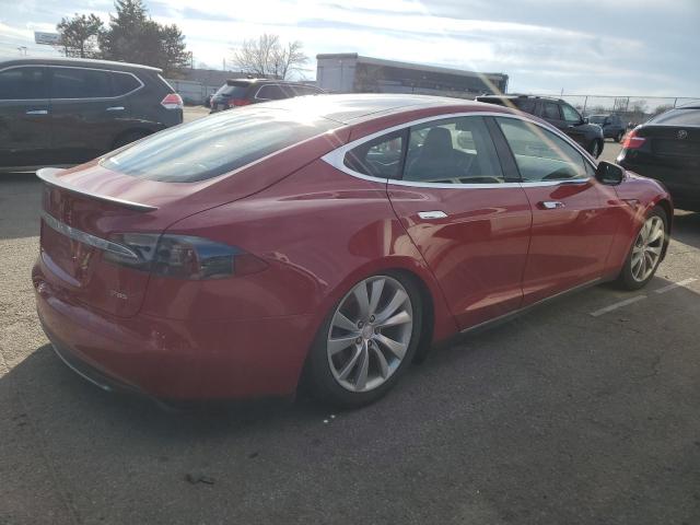 5YJSA1CP9DFP21106 - 2013 TESLA MODEL S RED photo 3