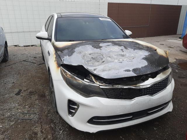 5XXGV4L24GG034889 - 2016 KIA OPTIMA SXL WHITE photo 5