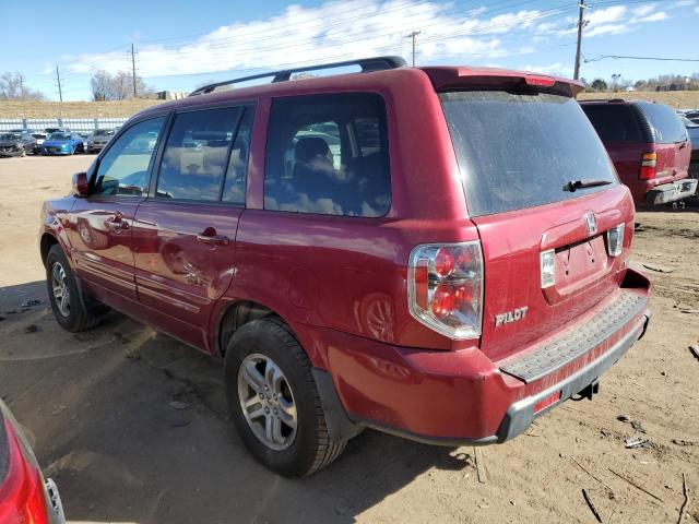 5FNYF18576B022899 - 2006 HONDA PILOT EX RED photo 2