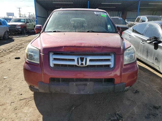 5FNYF18576B022899 - 2006 HONDA PILOT EX RED photo 5