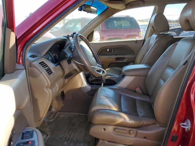 5FNYF18576B022899 - 2006 HONDA PILOT EX RED photo 7