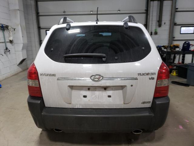 KM8JN72D26U334624 - 2006 HYUNDAI TUCSON GLS WHITE photo 6