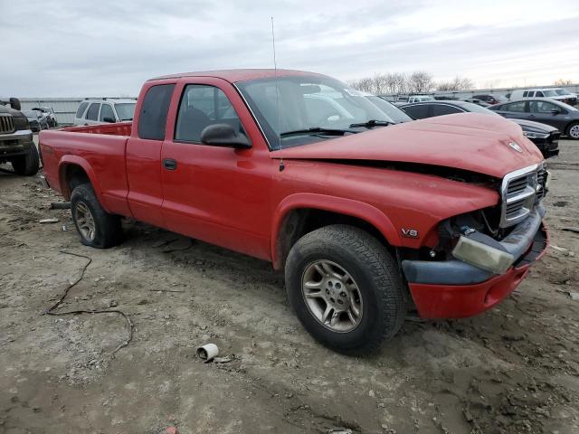 1D7HG12K54S715827 - 2004 DODGE DAKOTA SXT RED photo 4