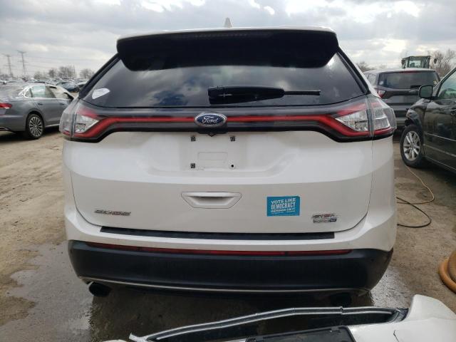 2FMPK4J97HBB56507 - 2017 FORD EDGE SEL WHITE photo 6