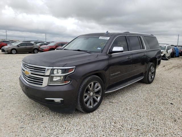 1GNSKKKC2FR632306 - 2015 CHEVROLET SUBURBAN K1500 LTZ GRAY photo 1