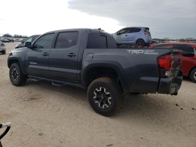 3TMAZ5CN0KM084383 - 2019 TOYOTA TACOMA DOUBLE CAB GRAY photo 2