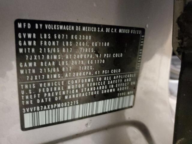 3VVFB7AX9PM082215 - 2023 VOLKSWAGEN TIGUAN S SILVER photo 12