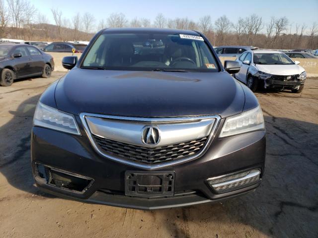 5FRYD4H2XFB003131 - 2015 ACURA MDX CHARCOAL photo 5