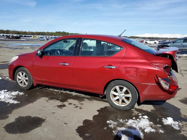 3N1CN7AP0EL838951 - 2014 NISSAN VERSA S RED photo 2