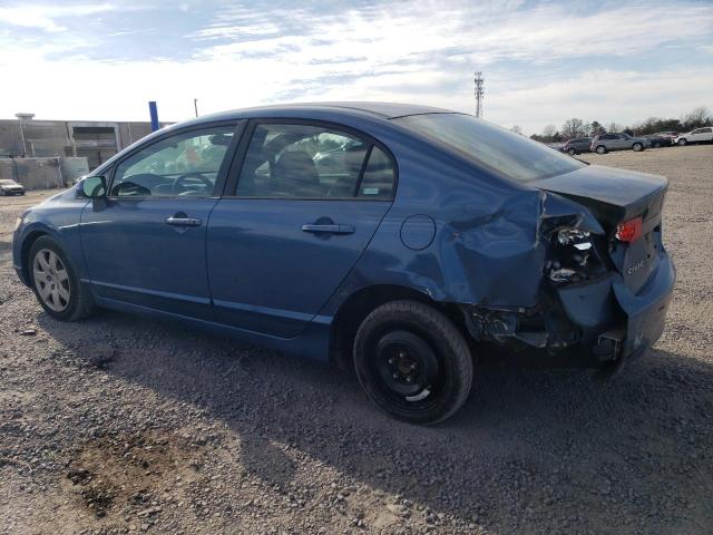 1HGFA16537L001492 - 2007 HONDA CIVIC LX BLUE photo 2