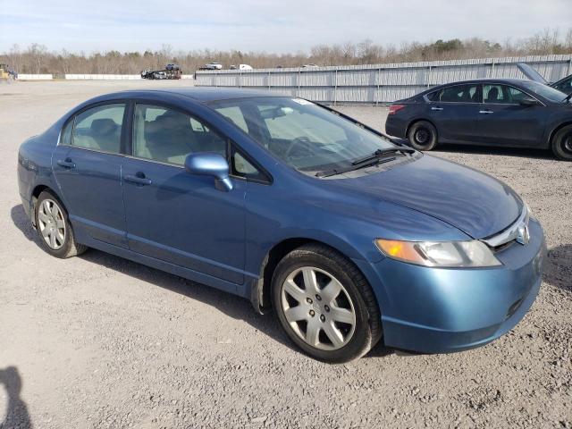 1HGFA16537L001492 - 2007 HONDA CIVIC LX BLUE photo 4