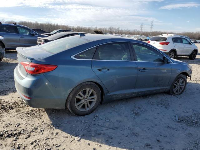 5NPE24AF0FH087100 - 2015 HYUNDAI SONATA SE BLUE photo 3