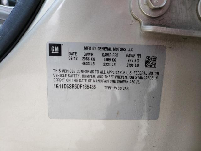 1G11D5SR6DF165435 - 2013 CHEVROLET MALIBU 1LT BEIGE photo 12