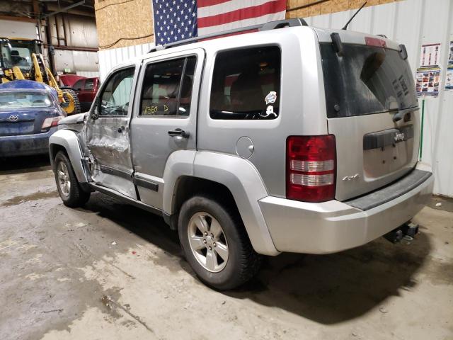 1C4PJMAK6CW162476 - 2012 JEEP LIBERTY SPORT SILVER photo 2