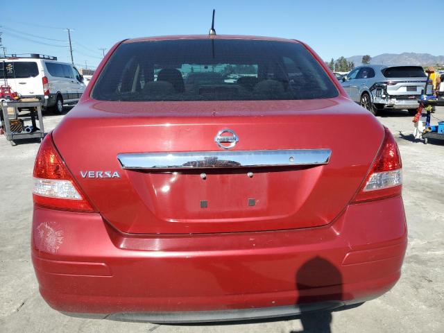 3N1BC1AP0AL410046 - 2010 NISSAN VERSA S RED photo 6