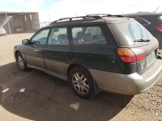 4S3BH686337652250 - 2003 SUBARU LEGACY OUTBACK LIMITED GREEN photo 2