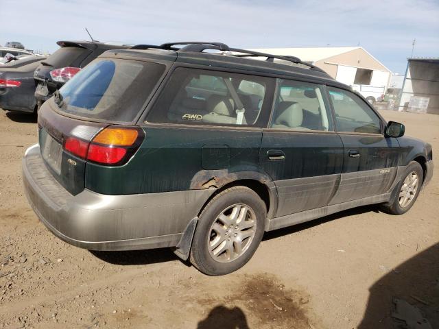 4S3BH686337652250 - 2003 SUBARU LEGACY OUTBACK LIMITED GREEN photo 3