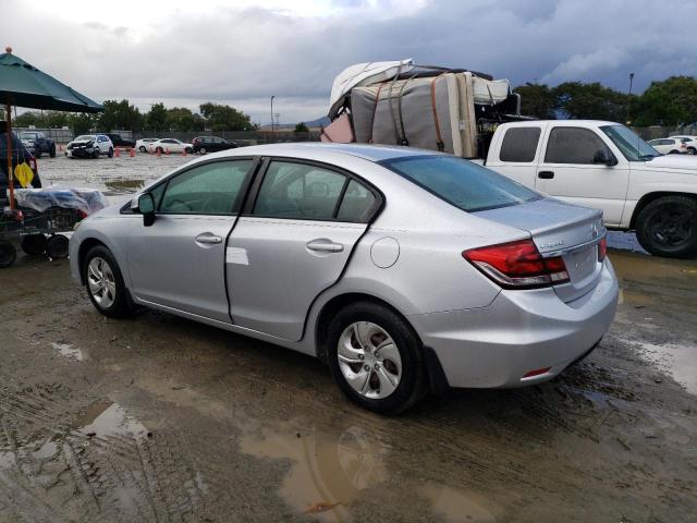 2HGFB2F56DH556660 - 2013 HONDA CIVIC LX SILVER photo 2