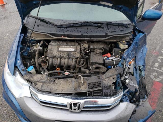 JHMZE2H54DS005618 - 2013 HONDA INSIGHT LX BLUE photo 11