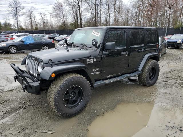 1C4BJWEG3GL172255 - 2016 JEEP WRANGLER U SAHARA BLACK photo 1