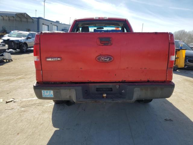 1FTRF122X6KB12876 - 2006 FORD F150 RED photo 6