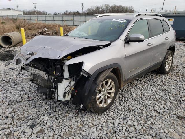 1C4PJLCB1KD358617 - 2019 JEEP CHEROKEE LATITUDE SILVER photo 1