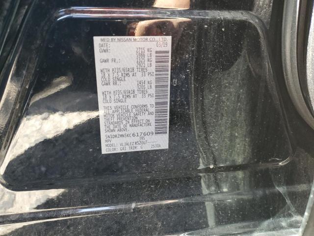 5N1DR2MN5KC617609 - 2019 NISSAN PATHFINDER S BLACK photo 13