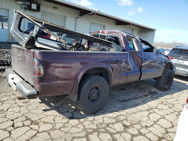 1D7HG42N94S750107 - 2004 DODGE DAKOTA SLT MAROON photo 3