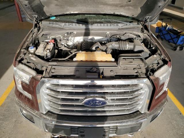 1FTEW1EF1FFA05141 - 2015 FORD F150 SUPERCREW MAROON photo 11