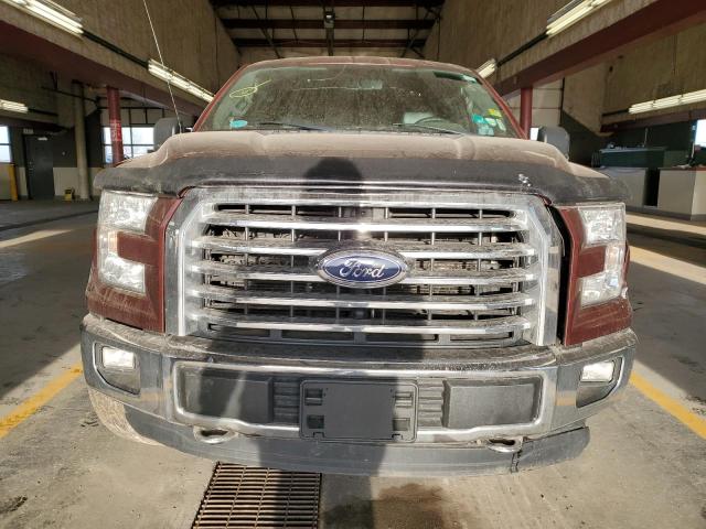 1FTEW1EF1FFA05141 - 2015 FORD F150 SUPERCREW MAROON photo 5