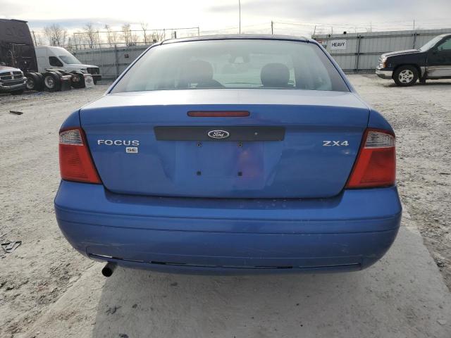 1FAFP34N95W318383 - 2005 FORD FOCUS ZX4 BLUE photo 6