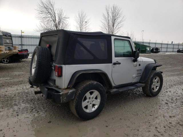 1J4AA2D17AL210377 - 2010 JEEP WRANGLER SPORT SILVER photo 3