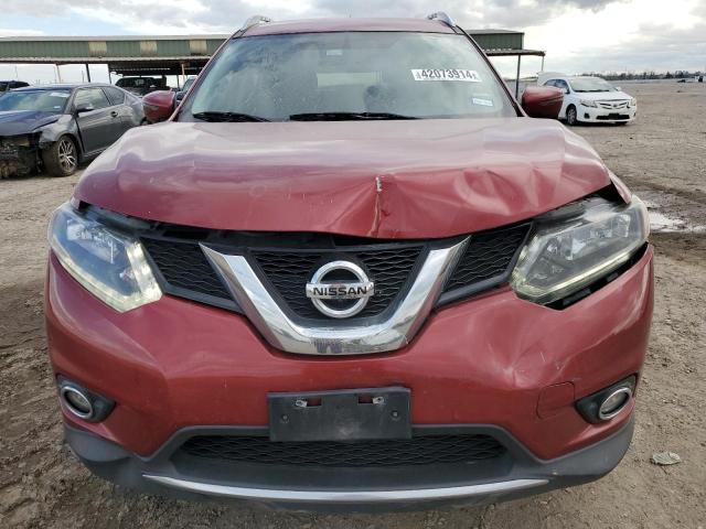 5N1AT2MT4GC808142 - 2016 NISSAN ROGUE S MAROON photo 5