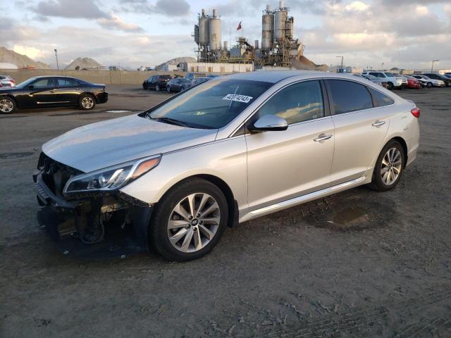 5NPE34AF9FH167346 - 2015 HYUNDAI SONATA SPORT GRAY photo 1