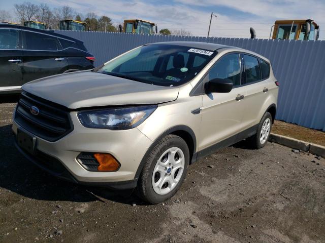 1FMCU0F72JUC68303 - 2018 FORD ESCAPE S CREAM photo 1