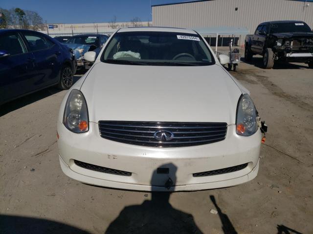 JNKCV54E23M206630 - 2003 INFINITI G35 WHITE photo 5