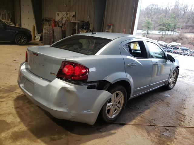 1C3CDZCG2DN740855 - 2013 DODGE AVENGER SXT BLUE photo 3