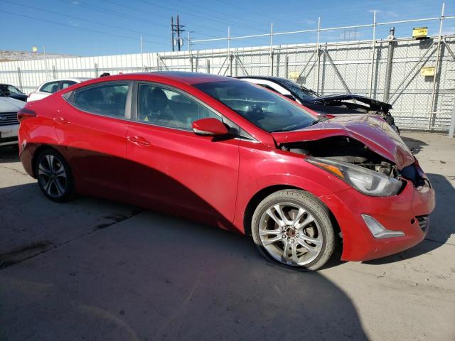 KMHDH4AHXEU152398 - 2014 HYUNDAI ELANTRA SE RED photo 4