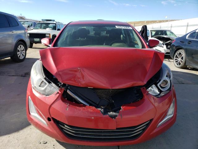 KMHDH4AHXEU152398 - 2014 HYUNDAI ELANTRA SE RED photo 5