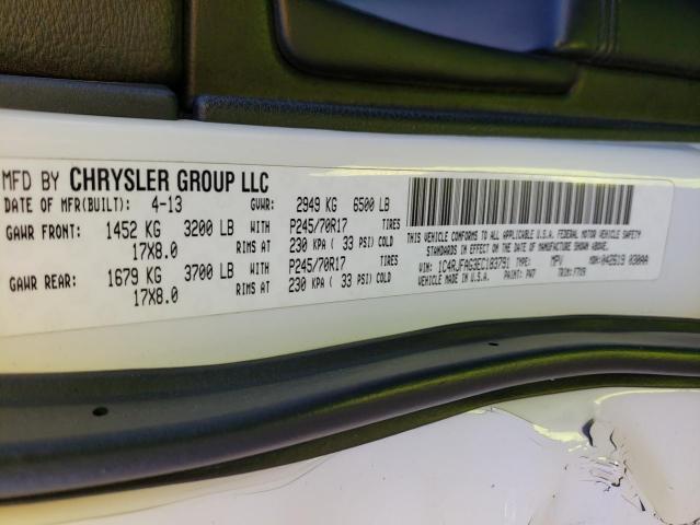 1C4RJFAG3EC183791 - 2014 JEEP GRAND CHER LAREDO 白色 照片 12