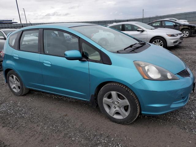 LUCGE8H55D3002728 - 2013 HONDA FIT LX TURQUOISE photo 4