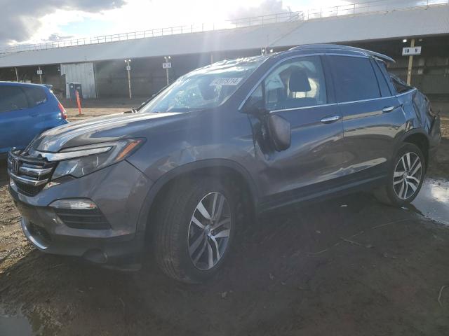 5FNYF6H01HB092886 - 2017 HONDA PILOT ELITE GRAY photo 1