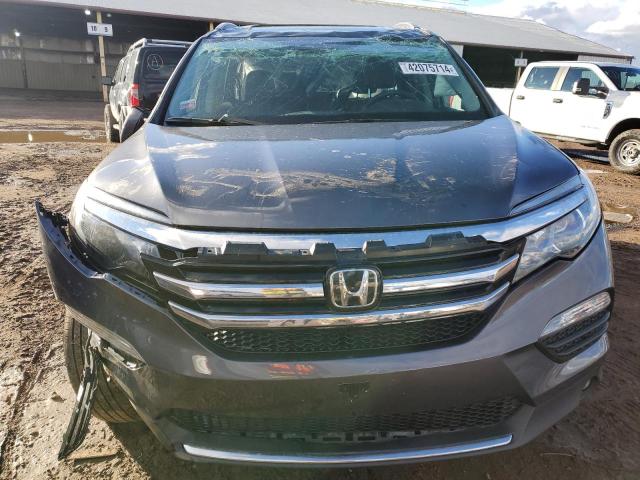 5FNYF6H01HB092886 - 2017 HONDA PILOT ELITE GRAY photo 5