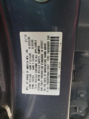 1HGCR2F58GA116957 - 2016 HONDA ACCORD SPORT GRAY photo 12