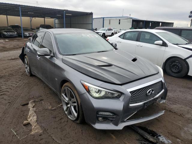 JN1EV7AR5GM346306 - 2016 INFINITI Q50 PREMIUM GRAY photo 4