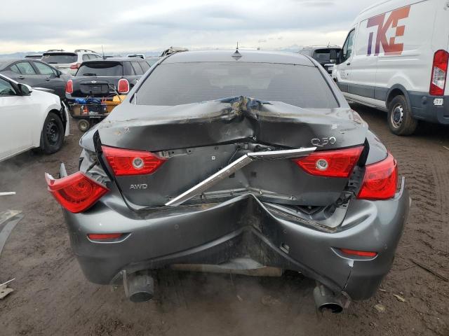 JN1EV7AR5GM346306 - 2016 INFINITI Q50 PREMIUM GRAY photo 6