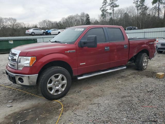 1FTFW1ET0EFB58764 - 2014 FORD F150 SUPERCREW RED photo 1