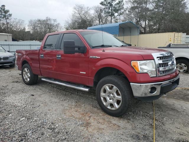 1FTFW1ET0EFB58764 - 2014 FORD F150 SUPERCREW RED photo 4